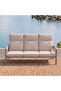 GRAYSON OUTDOOR SOFA SET 3+1+1+CT - BEIGE - 2