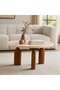 LITHELL COFFEE TABLE MARBLE - BEIGE & BROWN