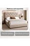 AETHER QUEEN BED 160X200 CM - BEIGE - 6
