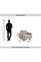 BRICT SINGLE SEATER SOFA - BROWN - 6