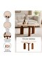 LITHELL COFFEE TABLE MARBLE - BEIGE & BROWN - 5