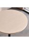 OLSON MEETING OFFICE ROUND TABLE WITH ADJUSTABLE HEIGHT - WHITE OAK & WHITE - 2
