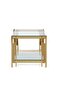 PYRUS END TABLE GLASS - GOLD - 2