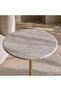 LAVONIA ACCENT TABLE MARBLE - DARK GREY & GOLD - 2
