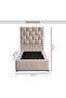 AETHER SINGLE BED 100X200 CM - BEIGE - 8