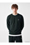Crew Neck Embroidered Men's Sweatshirt