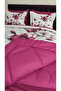 Cherry Blossom 5D Digital Printed Cotton Sleeping Set with Double Elastic Sheets, 6 Pieces - 3