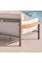 MODERN COLLECTION OUTDOOR SOFA SET 3+1+1+2 COFFEE TABLE - GREY & CREAM - 4