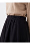 Elastic Waist Knitted Skirt - 3