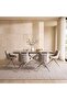 DORSEY 1+6 DINING SET MELAMINE - BEIGE - 2
