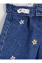 Baloon Fit Embroidered Girls' Jeans - 2