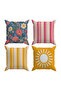 Double-Sided Printed 4-Piece Throw Pillow Cover 6Eld25 - 2