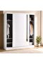 FLEXO 2 DOOR SLIDING WARDROBE WITH MIRROR - WHITE - 3