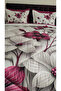 Cherry Blossom 5D Digital Printed Cotton Sleeping Set with Double Elastic Sheets, 6 Pieces - 4
