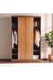 FLEXO 2 DOOR SLIDING WARDROBE LARGE - ALMOND - 4