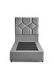 KYROS SINGLE BED 100X200 CM - GREY - 5