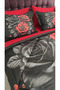 Karagül 5D Digital Printed Cotton Sleeping Set with Double Elastic Sheets, 6 Pieces - 4