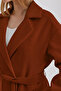 Red Brown Cashmere Coat - 8