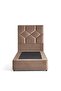 KYROS SINGLE BED 100X200 CM - BROWN - 5