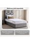 KYROS SINGLE BED 90X200 CM - GREY - 6