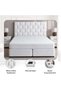AETHER SUPER KING BED 200X200 CM - WHITE - 7