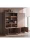 OWAIN OFFICE CABINET HIGH WITH LED LIGHTS - BROWN & GREY - 3