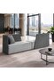 FELIX OFFICE BACK TO BACK MODULAR 4 SEATER SOFA - LIGHT GREY