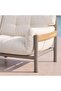 MODERN COLLECTION OUTDOOR SOFA SET 3+1+1+2 COFFEE TABLE - GREY & CREAM - 5