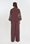 Women's Stylish Shirt/Jacket with Sequin and Bead Embroidery and Buttons - 5