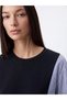 Rmz Gi̇yi̇m Farkiyla Striped Women's Sweatshirt Tunic - 3