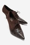 Medley Brown Suede Brown Patterned Lace-Up Women's Heeled Shoes