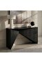 DARWIN CONSOLE TABLE SOLID WOOD - BLACK