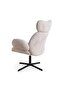 BREDON ACCENT CHAIR FABRIC WITH SWIVEL - WHITE - 5