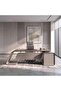OWAIN OFFICE DESK LEFT SIDE RETURN WITH LED SENSOR - BROWN & GREY - 2