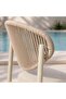 PARASIO OUTDOOR DINING CHAIR- CREAM - 3
