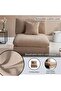 SOMMON ARMLESS SOFA- BROWN - 2