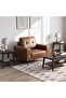 BARSLOK SINGLE SEATER SOFA - BROWN