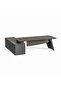 GEKKO OFFICE DESK RIGHT SIDE RETURN 240CM - DARK OAK & MIDDLE GREY - 7