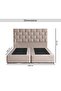 AETHER SUPER KING BED 200X200 CM - BEIGE - 8