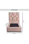 KYROS SINGLE BED 100X200 CM - GOLD - 8