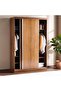 FLEXO 2 DOOR SLIDING WARDROBE LARGE - ALMOND - 3