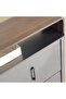 TINASH SHOE RACK 20 PAIRS WITH 3 DOOR - GREY & WALNUT - 5