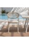 PARASIO OUTDOOR DINING CHAIR- CREAM - 2