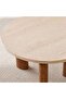 LITHELL COFFEE TABLE MARBLE - BEIGE & BROWN - 3