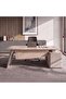 GEKKO OFFICE DESK RIGHT SIDE RETURN 240CM - WHITE OAK & LIGHT GREY - 2