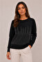 Women's Round Neck Textured Knitwear Sweater 27K12008-99