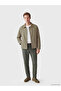 Regular Fit Velvet Collar Men's Jacket - 3