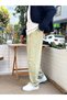 Baggy Single Pleated 100% Cotton Trousers Khaki 267030 - 3
