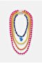 Zr Model 4-Piece Beaded Cactus Necklace Set - 2
