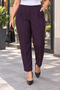 Women's Plus Size High Waist Straight Leg Fabric Pants